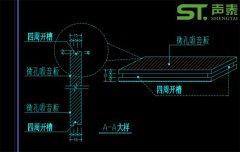 微孔吸音板設(shè)計(jì)及安裝節(jié)點(diǎn)大樣
